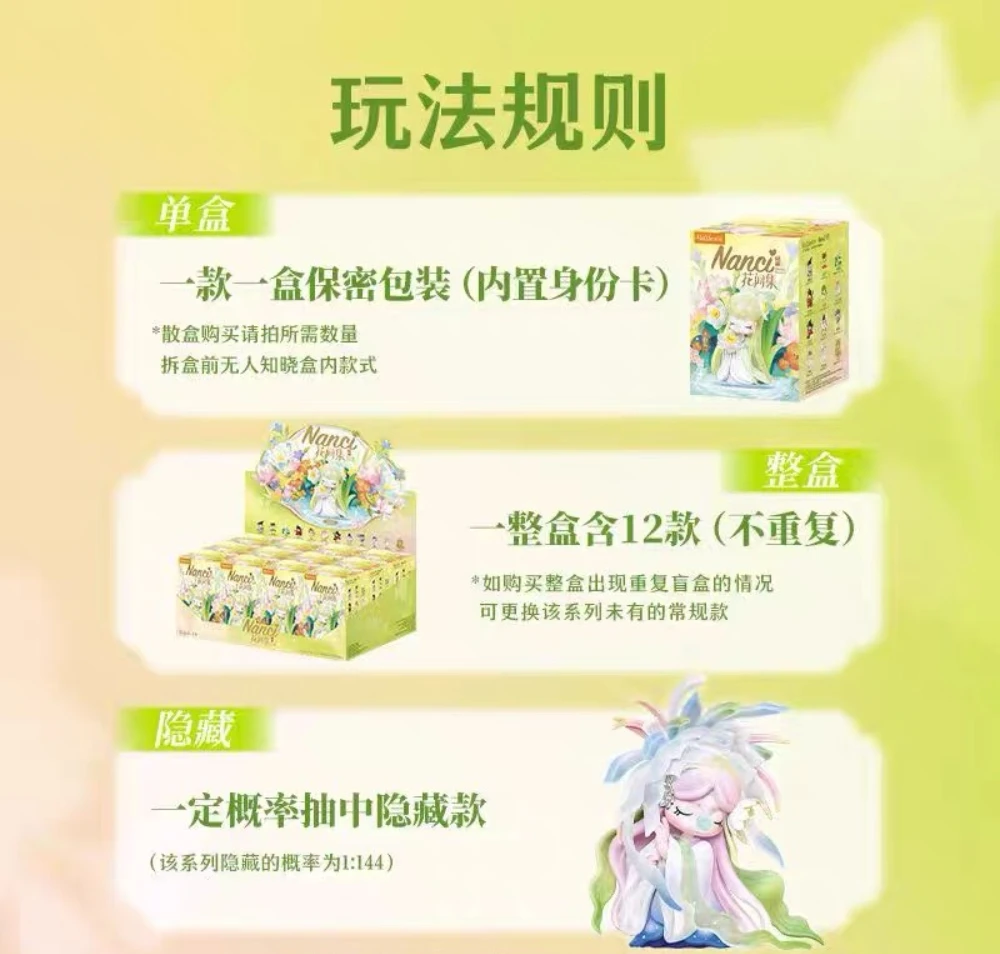 Robotime زهرة قصص سلسلة صندوق أعمى صندوق غامض جديد أنيمي الشكل الديكور جمع الهدايا المخصصة-ZQXX