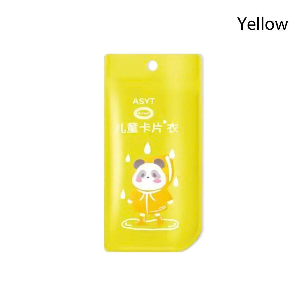 

Creative Vacuum Compression Kids Raincoat Card Packaging Travel Rain Coat Convenient Durable Reusable Poncho Outdoor
