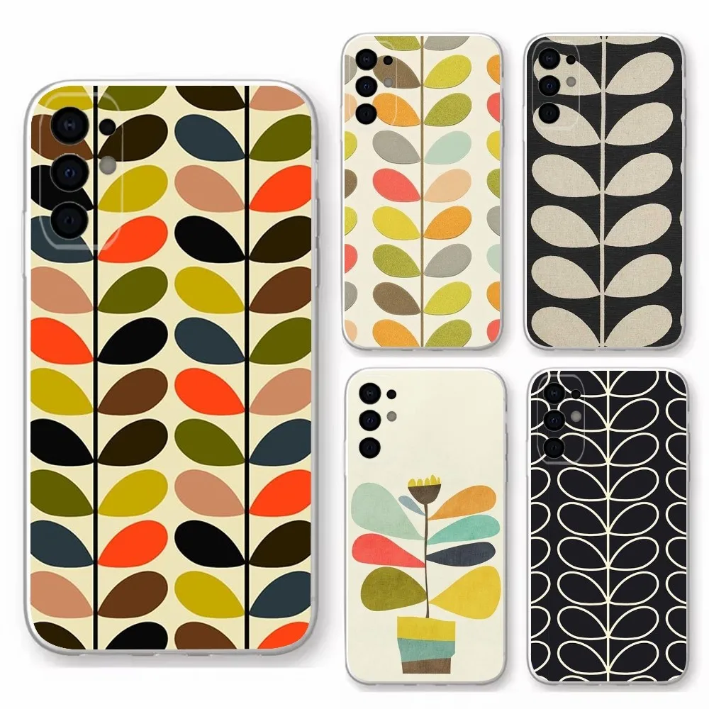

Multi Stem Orla Kiely Folio Phone Case For Samsung Galaxy S25 S23 S24 S22 Ultra Plus Shockproof Cover For Galaxy S24+ S23+ S25+