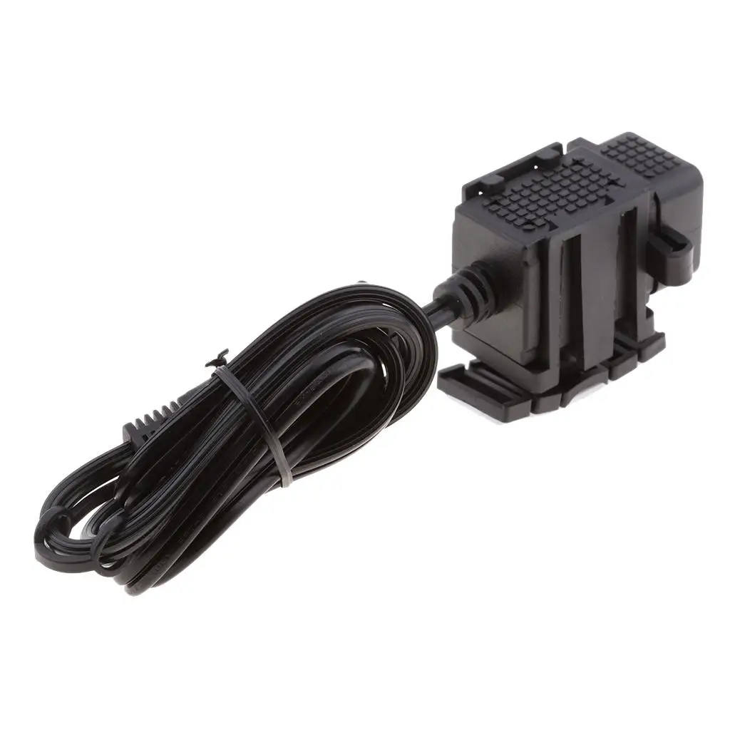 Dual USB Charger SAE to USB Power Socket Weatherproof Mount for Motorcycle Smart Phone Tablet GPS Accessories