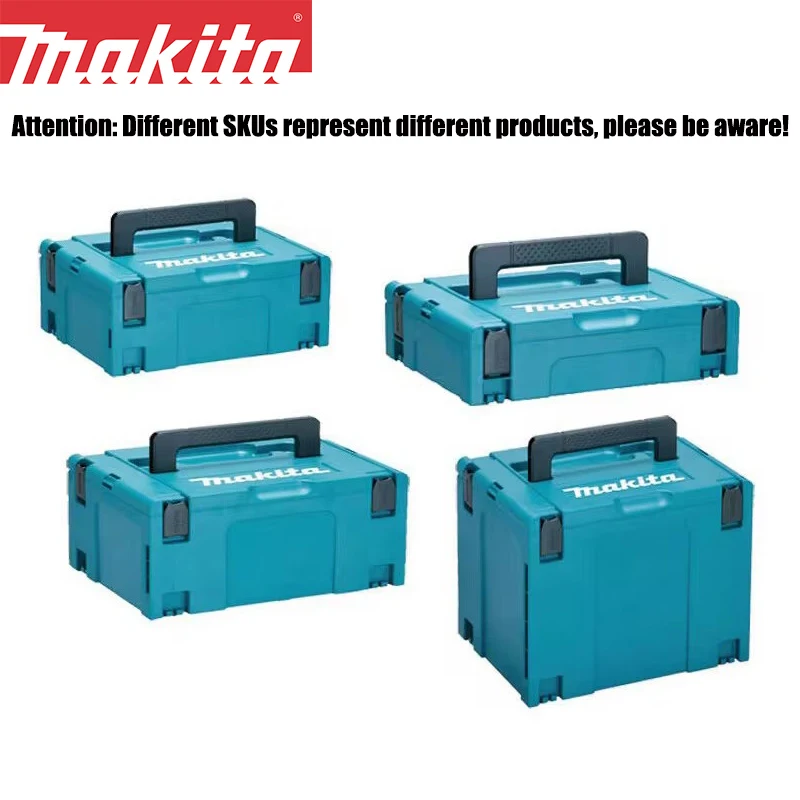 Makita MAKPAC Stacked Combined Interlocking Case Wielowarstwowa wiertarka elektryczna Wielofunkcyjne przenośne pudełko do przechowywania sprzętu