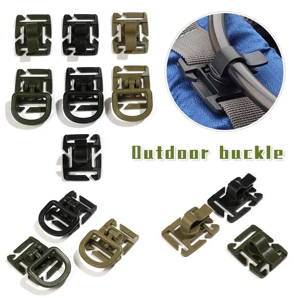 New Swivel Attach Outdoor Molle Webbing Backpacks Locking Carabiner Mountain Clamp D Ring Clip Hose Clamp Strap Hang Buckle