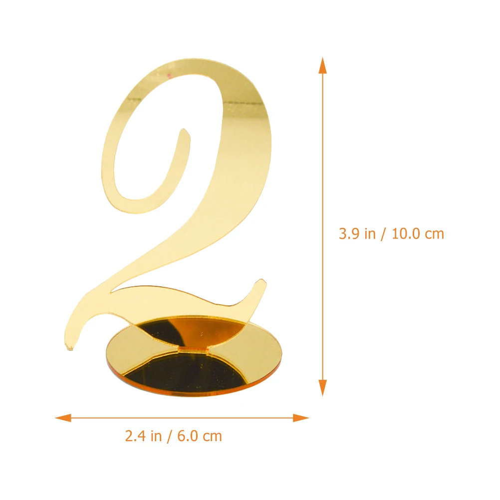 

10pcs Seat Card Acrylic Table Numbers for Table Number Wedding Reception Golden Bride Event Decor Party Supplies
