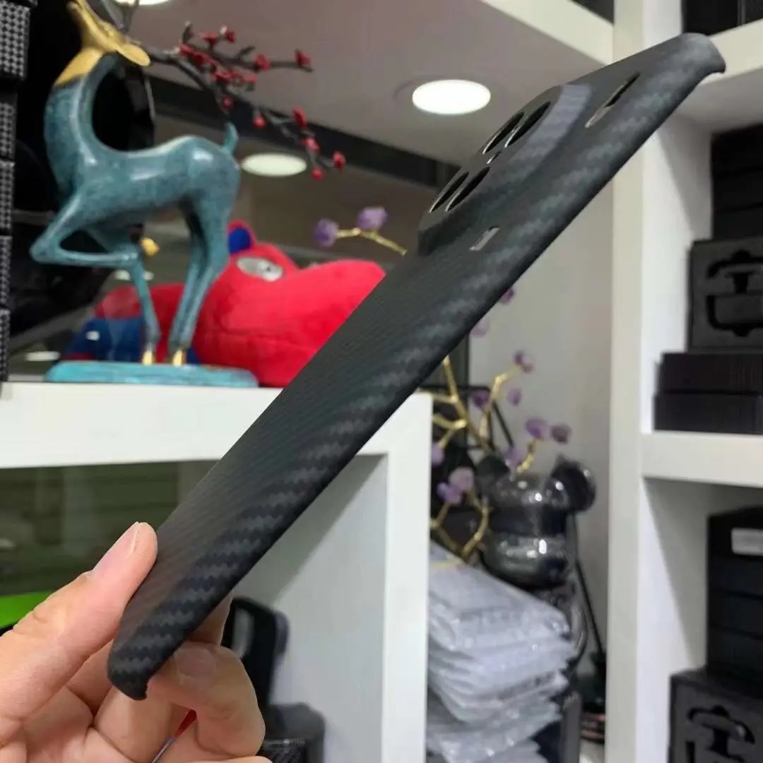 Real Carbon Fiber Case for VIVO X90 Pro Plus Cover Lens Protector Anti-fall Shockproof Cover Phone Shell