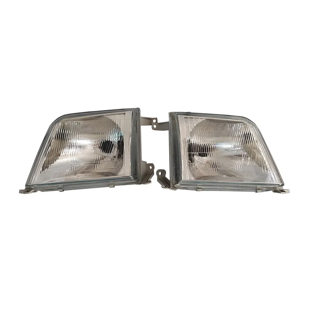 A Pair Car Crystal Headlight For Toyota Land Cruiser PRADO RZJ95 LC90 FJ90 1998 1999 2000 2001