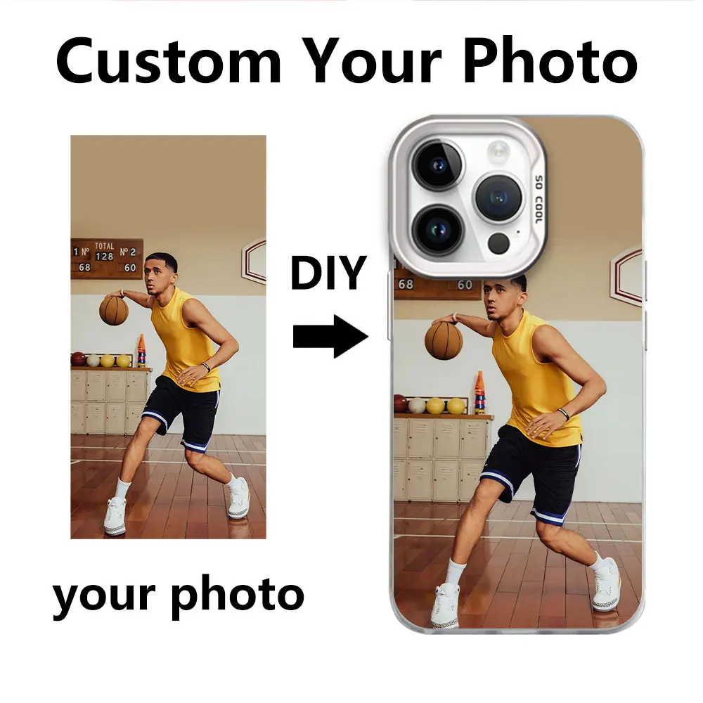

DIY Basketball Photo Customized Soft Shockproof Case For iPhone 16 15 14 13 12 11 Pro Xs Max XR Mini 16e 7 8 Plus SE 2020 2022
