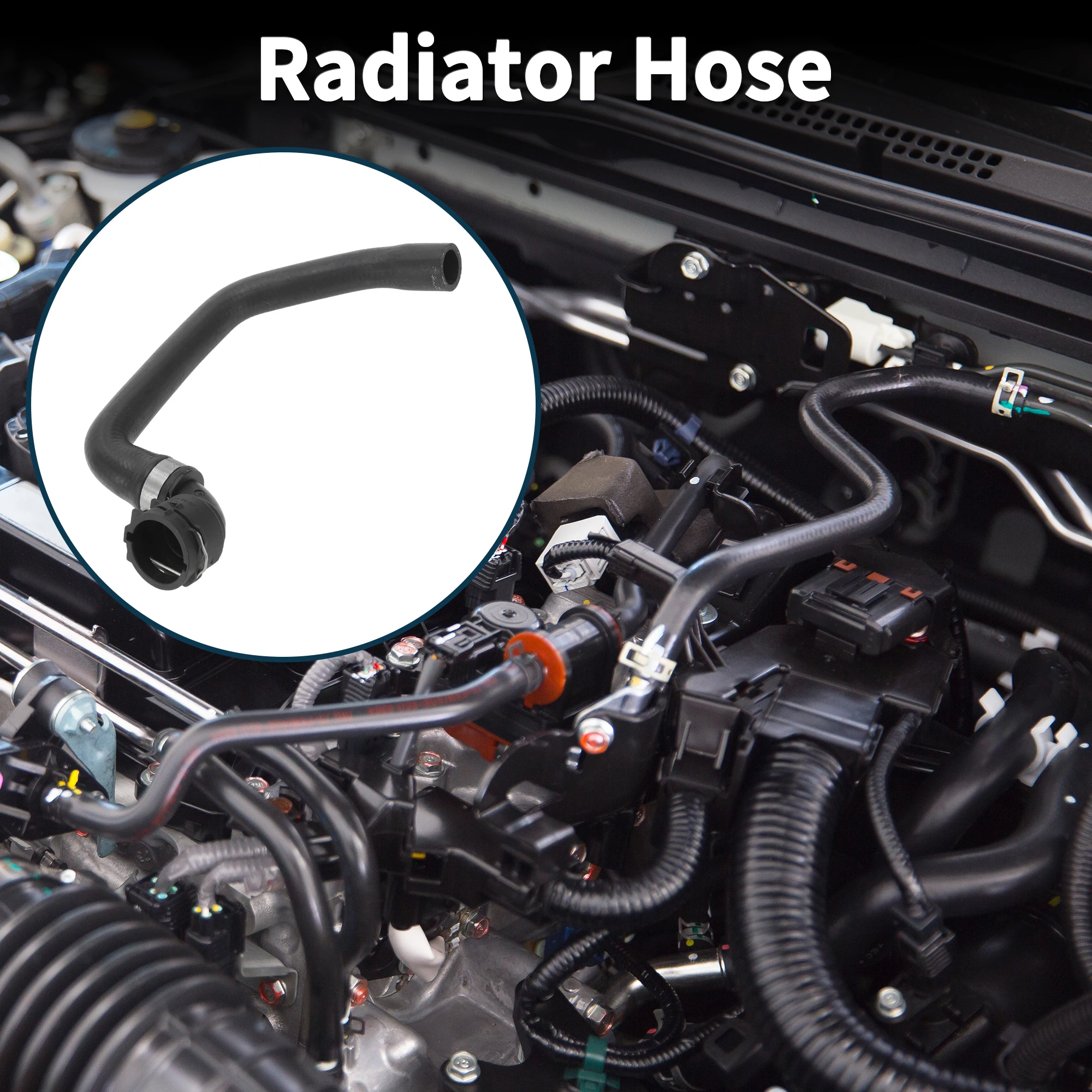 

UXCELL Шланг радиатора, нагревательная водопроводная труба для Audi Q5 2013-2017, No 8R0819332G, резина, 1 шт.