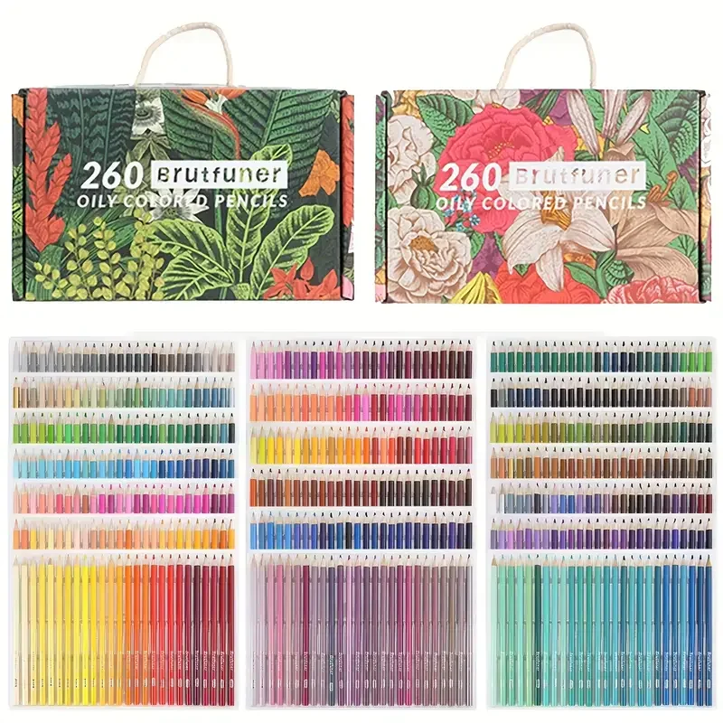 Brutfuner 520 色鉛筆 大人向け塗り絵用、アーティスト向けの色鉛筆
