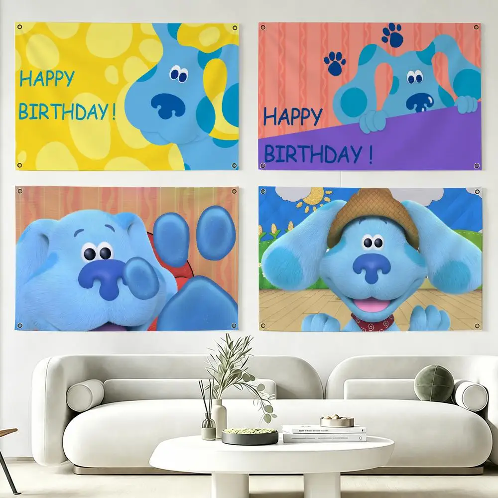 Les C-Clues de Blue et toi ! Drapeaux adaptés aux fêtes, clubs, décoration murale intérieure et extérieure, bannière, cadeau