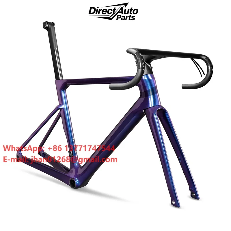 Wholesale Hot Sale Cycling Road Bicycle T700 Carbon Frame BB86 Disc Brake Carbon Road Bicycle Frame 46/49/52/54/56/58