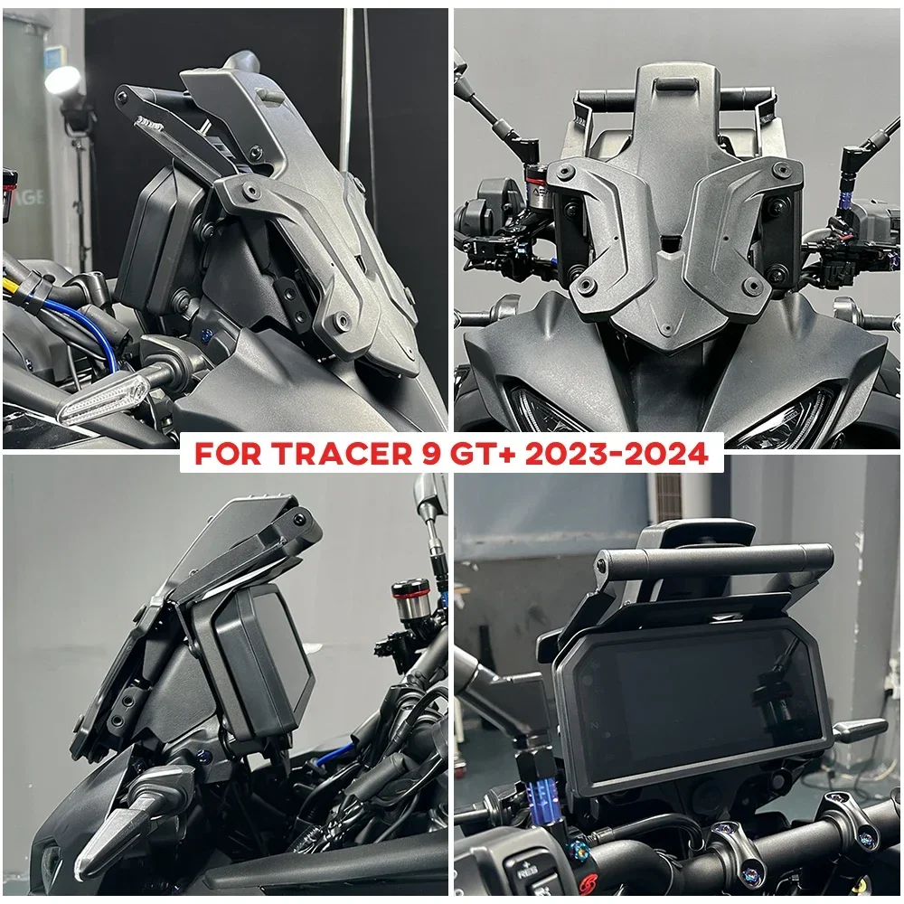 Tracer 9GT+ 9GT Plus Navigation GPS Phone Holder For YAMAHA Tracer 9 GT Motorcycle Handle Bar Extension Support Sat Nav Bracket