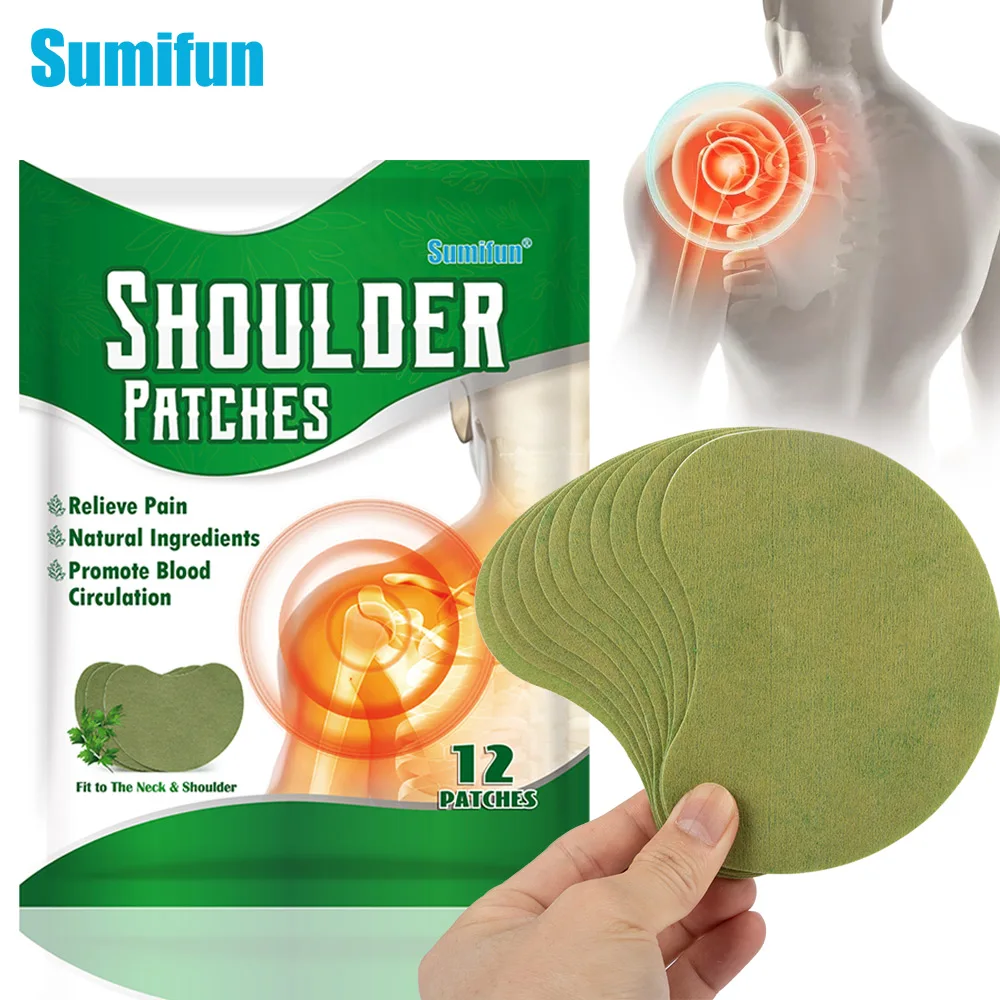 

12pcs/bag Sumifun Wormwood Shoulder Periarthritis Patch Treatment Rheumatoid Arthritis Bone Hyperplasia Massage Health Plasterh