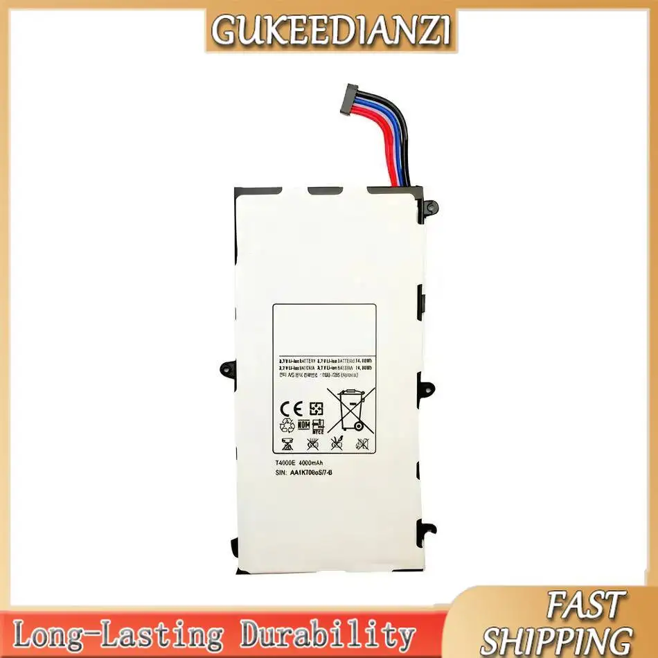 

Stable T4000E Tablet Battery For Samsung Galaxy Tab 3 7.0 SM T210 T211 T215 GT P3210 P3200 SM-T210 SM-T211 T217 T2105 4000Mah