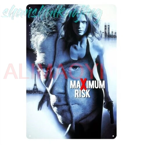 Maximum Risk jean claude van damme Movie Metal Poster Tin Sign 20x30cm sign