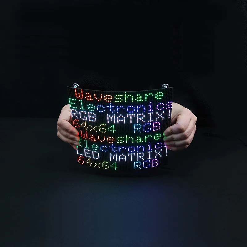 Écran LED Raspberry Pi RVB polychrome, multi-pas en option, support cascade, luminosité réglable