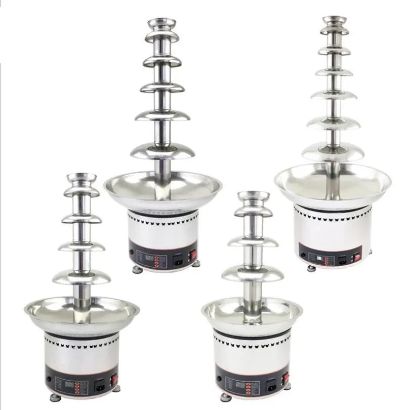 Good quality  7 Tier 300w Electric Commercial Chocolate Fondue Fountain For 110V 220V Chocolate Fountain Machine