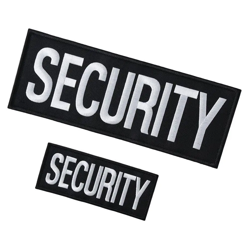 بقع الأمان لسترة وسترة ، 2 أجزاء ، واحدة صغيرة وكبيرة بحروف مطرزة واحدة