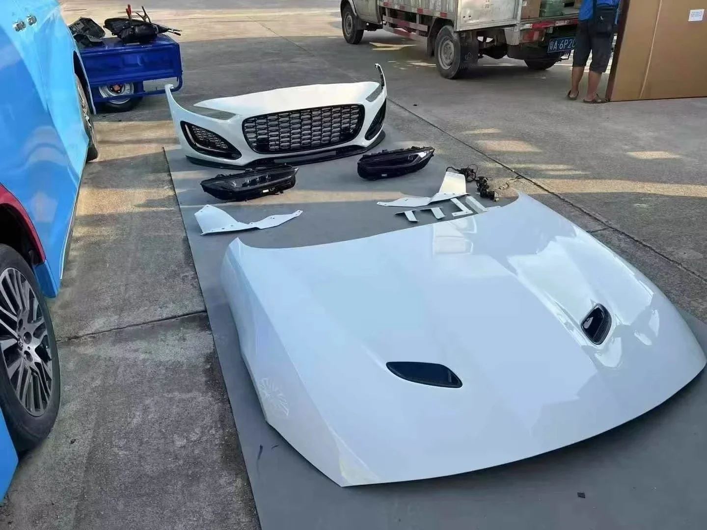 High Quality for F-Type Front Body Parts Set Including Car Bumpers Body Kits Premium Car Bumper Upgrade