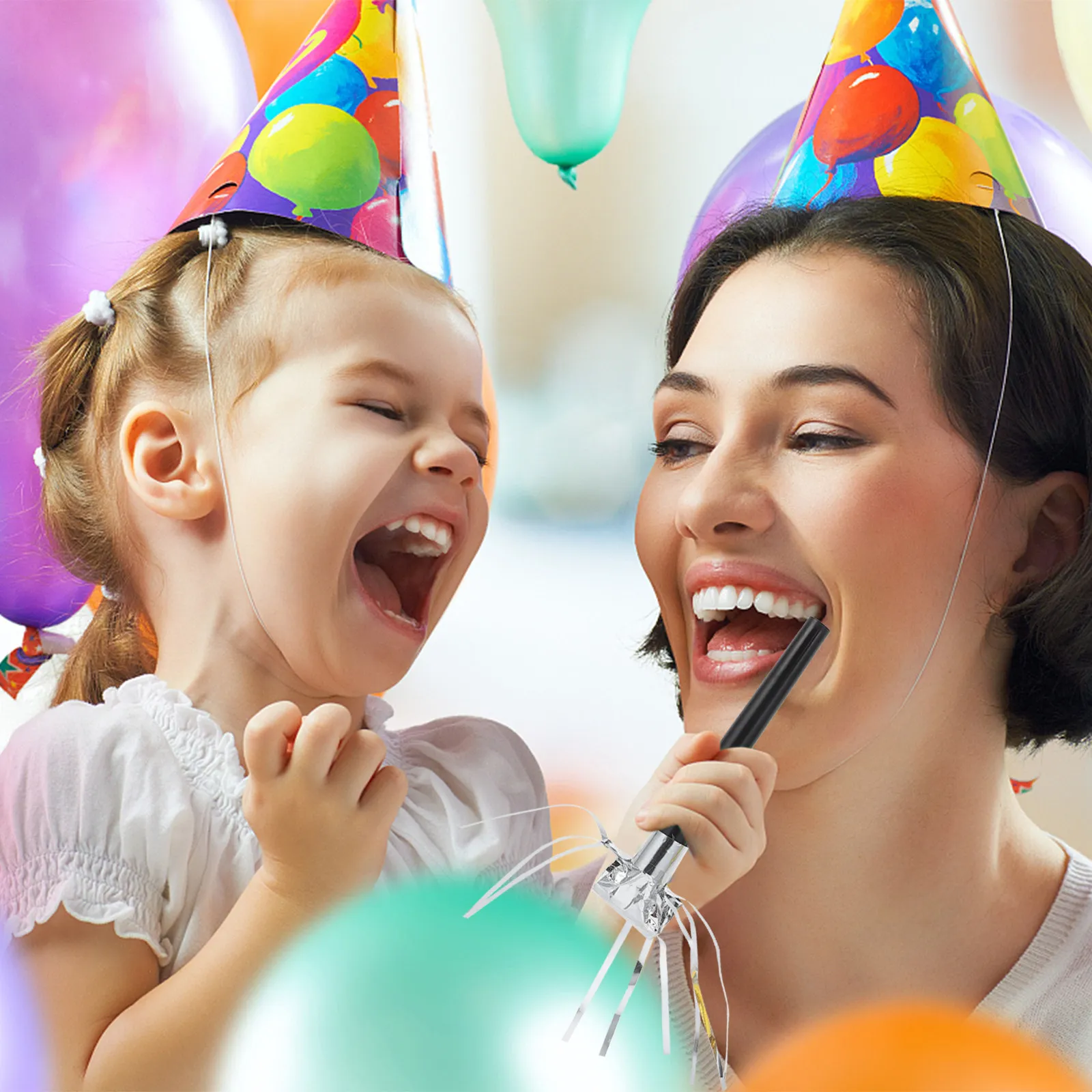 

40 шт. пластиковых свистков с бахромой для вечеринок, праздничные шумовые инструменты, украшения для фестивалей, принадлежности для празднования дня рождения