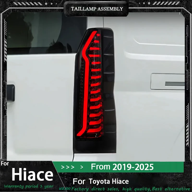 

LED Tail Light Assembly For Toyota HiAce H300 2019 2020 2021 2022 -2025 Brake Driving Reversing Lamp W/ Dynamic Turn Smoke Lens