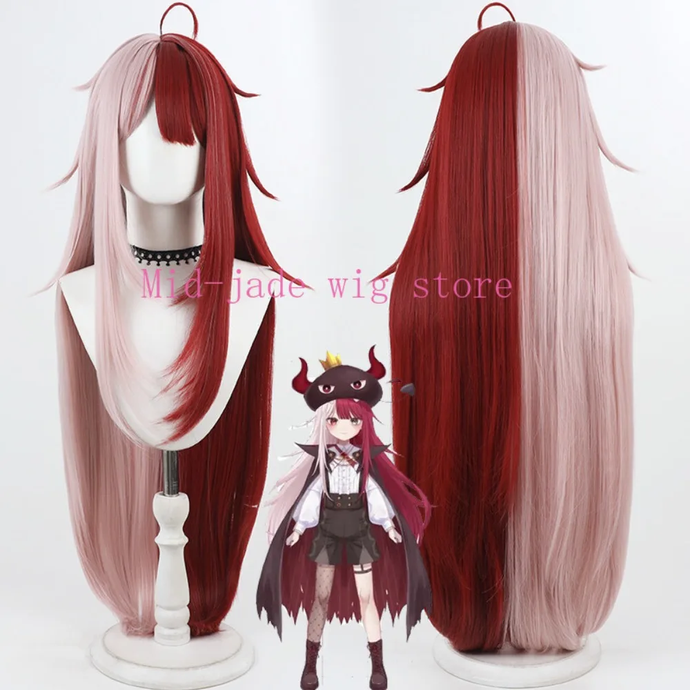 Akubi Cosplay Wig Realistic Scalp Two Color Spliced Hairpiece for Character Theme Event