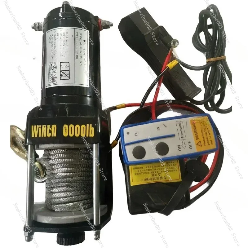 Vehicle Self-rescue Off-road Winch 3000lbs 12V 24V Off-road Vehicle Winch Electric Winch Traction For Vehicle Crane