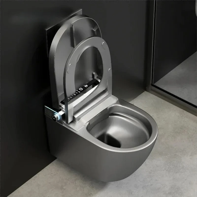 

Clearance Dark Grey Toilet Sanitary Ware Back to Wall Ceramic Wall Hung Smart Toilet for Bathroom