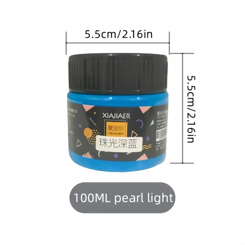 Chagall 100ml Acrylic Pigment Pearlescent Powder Pearlescent Deep Blue Pearlescent Acrylic Painting Pigment