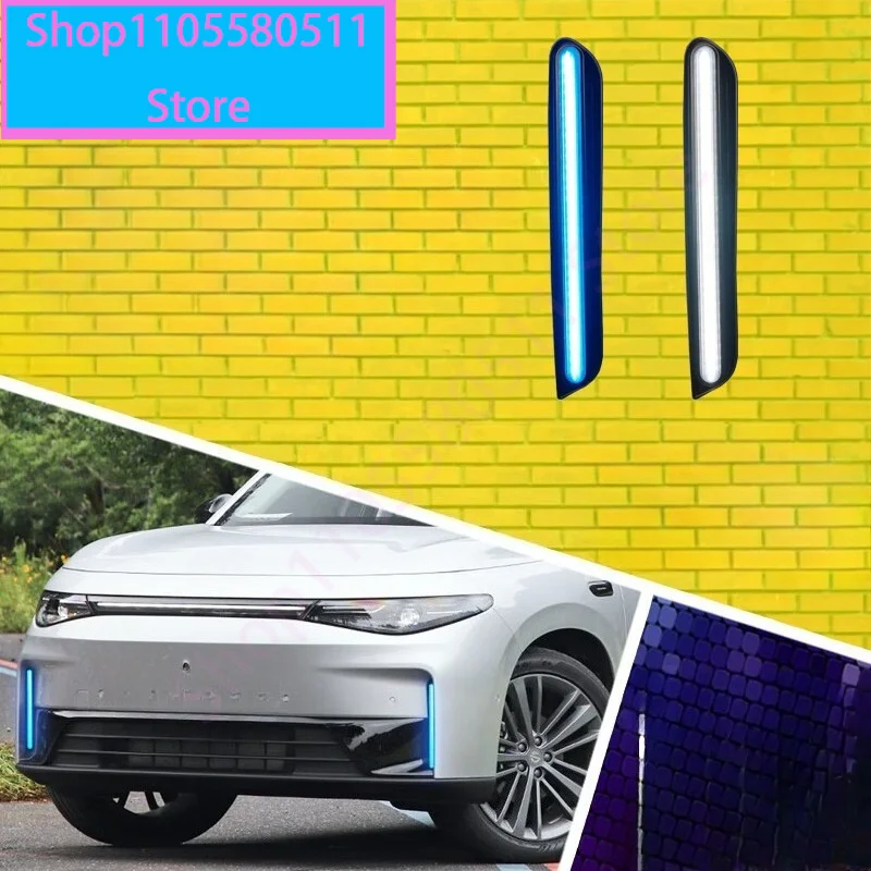 Daytime Running Light Front Fog Lamp Led Flowing Turn Signal For Leapmotor C10 C16 2024 2025 Modification Accessories