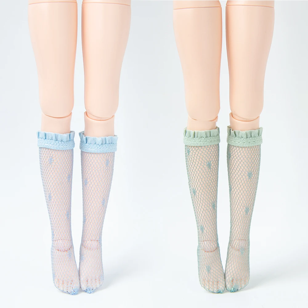 Blyth Socks Lace-trimmed Stockings Lolita-style Long Stockings for Azone Momoko OB24 Lace for OB22 OB27 YMY Doll Accessories view 4