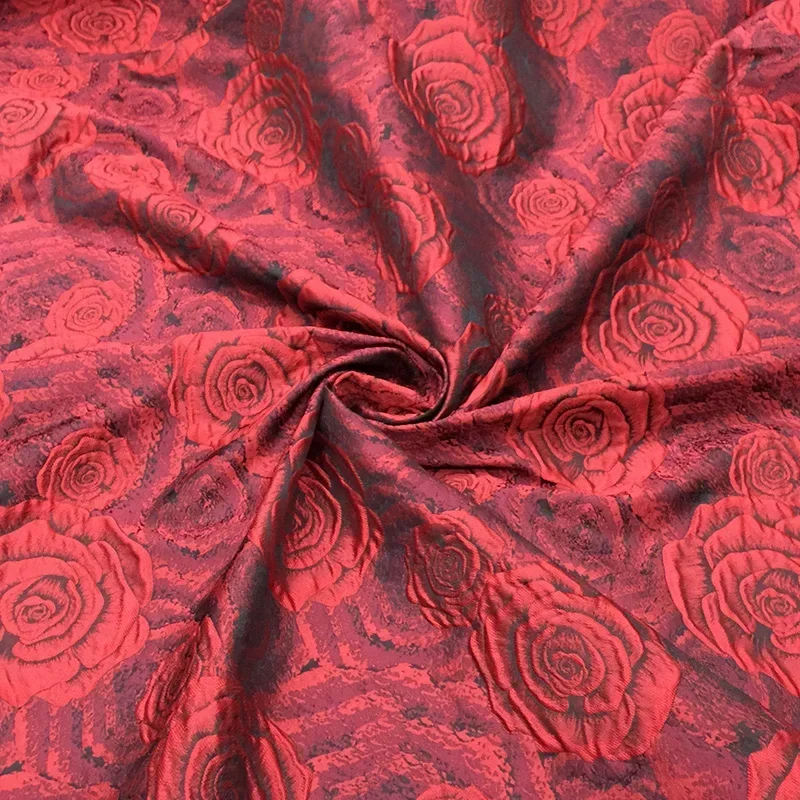 

Окрашенная в пряжу парчовая жаккардовая ткань, весна-лето, розовое платье, одежда, европейский бренд, модный дизайн, оптовая продажа, материал, ткань