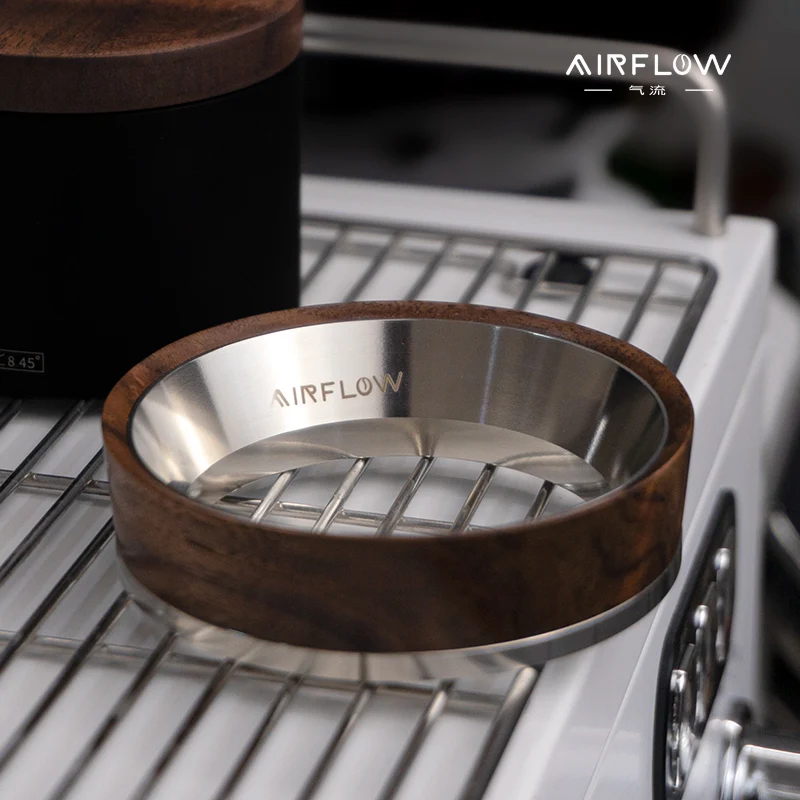 AIRFLOW Coffee Dosing Ring Magnetic Powder Ring 58mm Stainless Steel For Portafilter Espresso Barista Funnel Tool Coffeeware