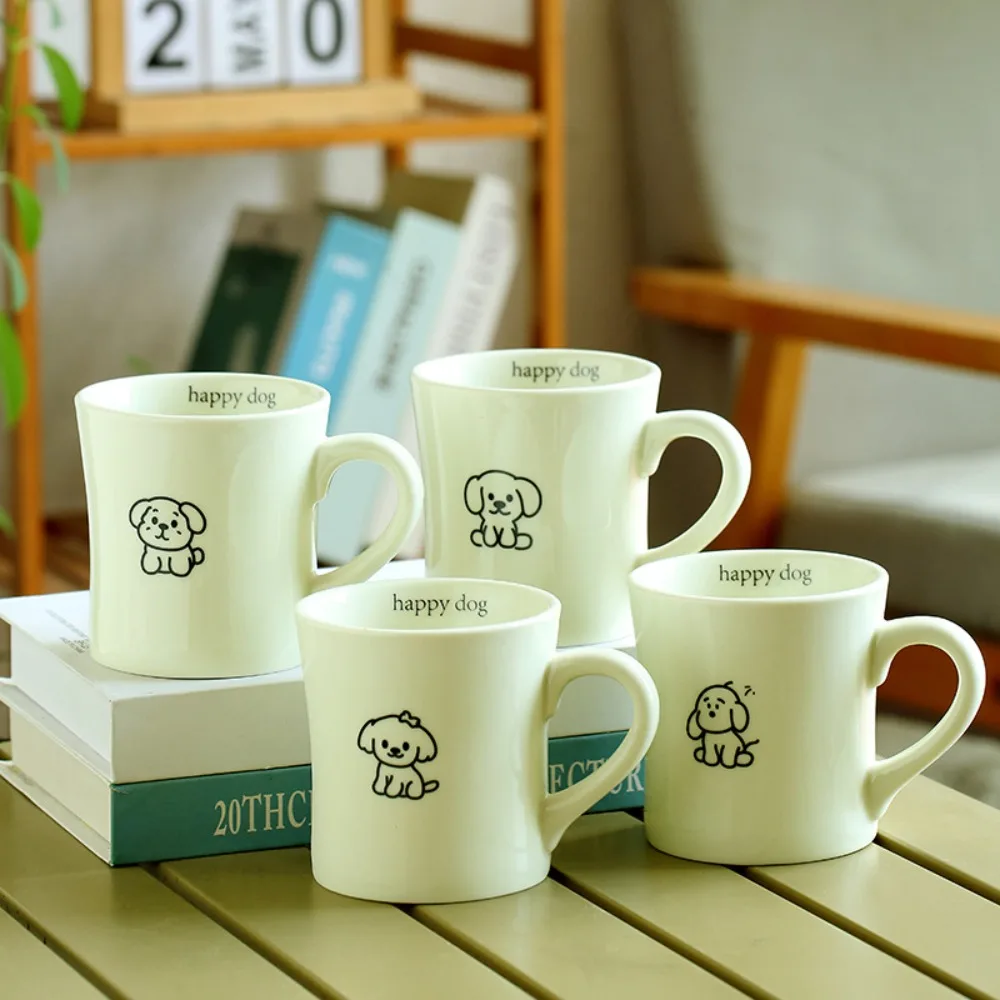 Cross-border goods, manufacturer's ceramic mug, cat cute expression water cup, student cup, cute pet ceramic cup.