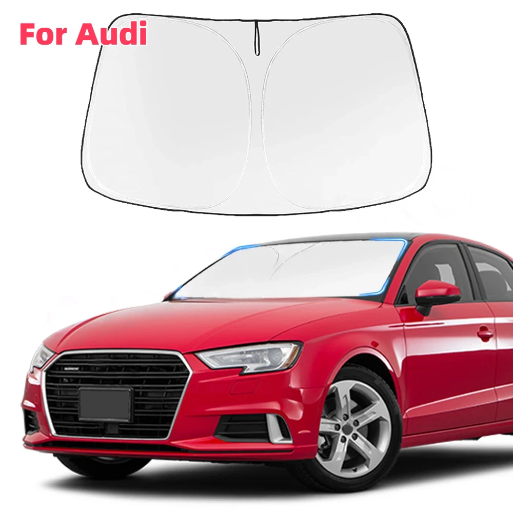

Car Windshield Sun Shade Covers Visors Auto Front Window Sunscreen For Audi A3 A4 A5 A6 A8 Q3 Q5 Q7 Sunshade AccessorieS