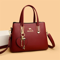 New Large Capacity Shoulder Crossbody Bags for Women 2024 Brand Designer Purses and Handbags Leather Vintage Messenger HandBags