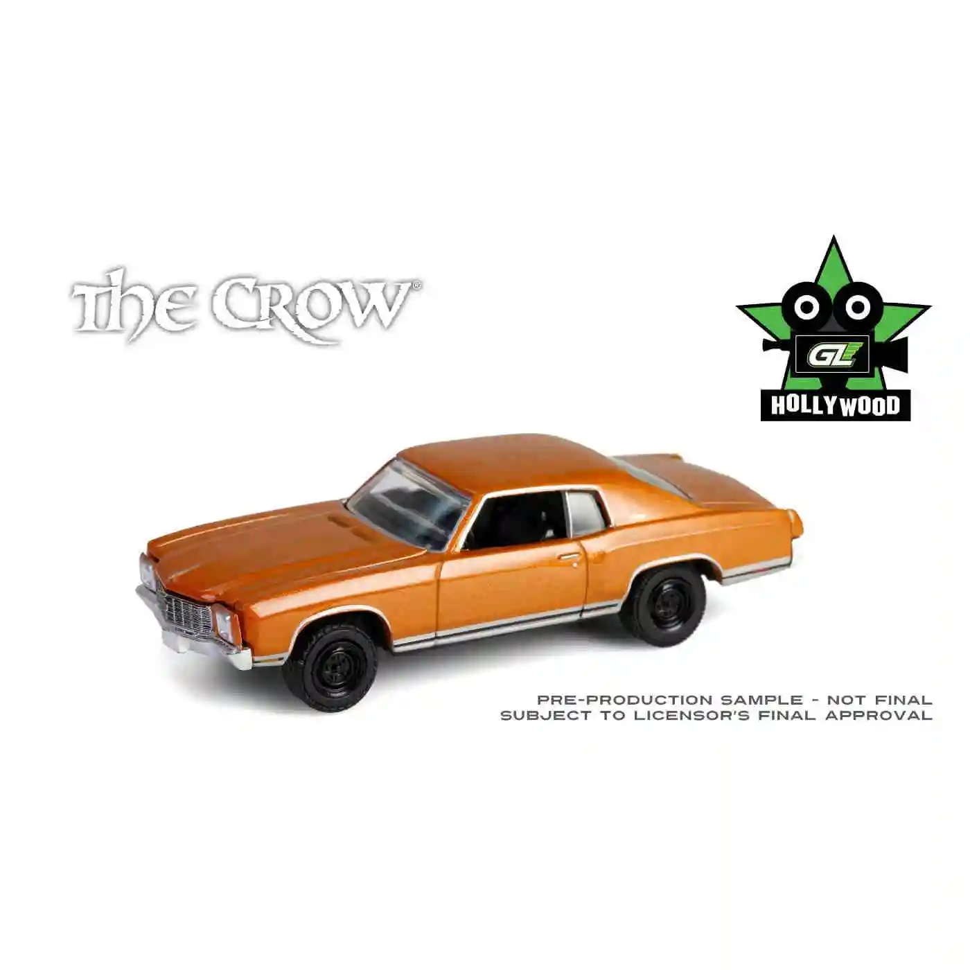 1:64 Hollywood-serie 43- Crow (1994) -1971 Chevrolet Monte Carlo geavanceerde automodel verzamelobjecten