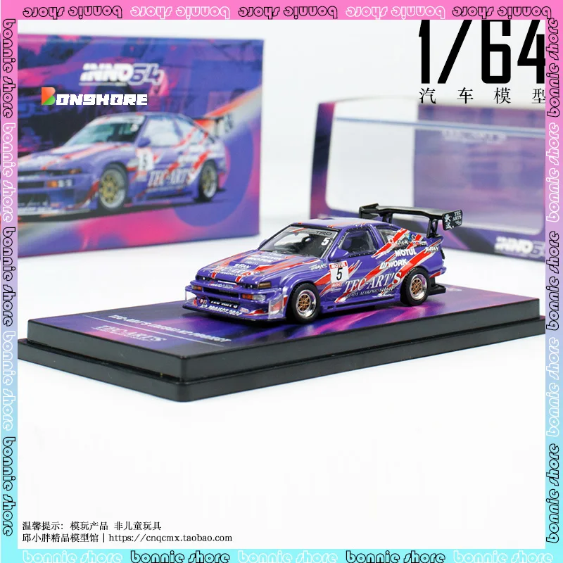 

Модель автомобиля INNO 1/64 Toyota AE86 SPRINTER TRUENO N2 PROJECT номер 5, имитация ограниченной серии, модель автомобиля, подарок на день рождения для мальчика