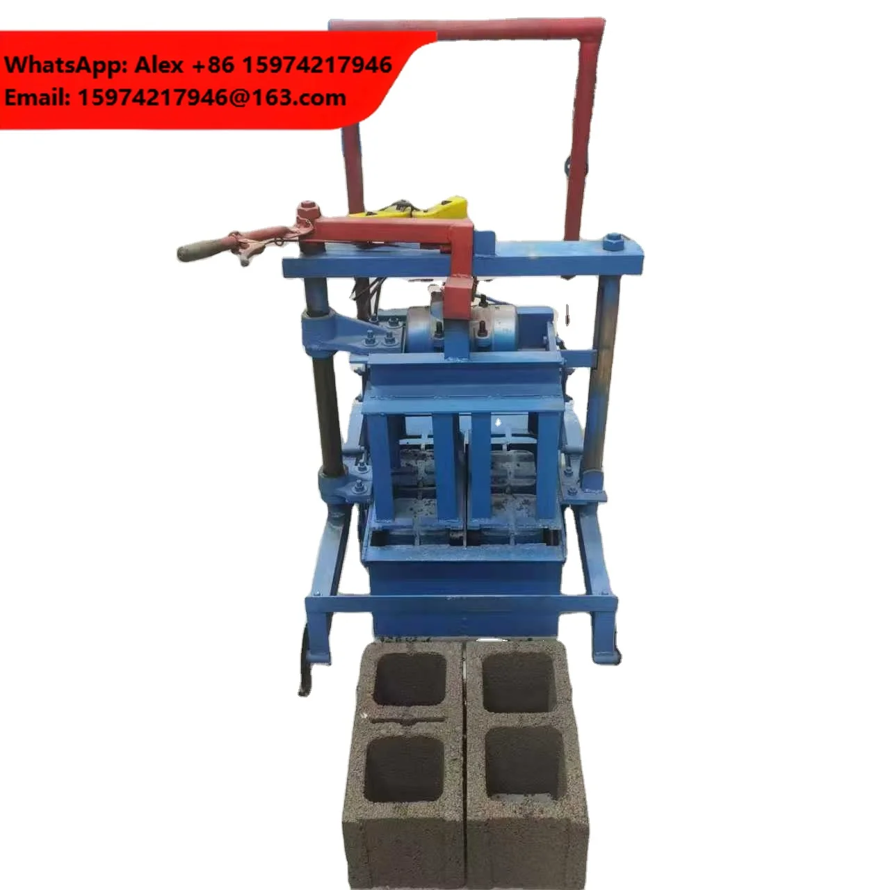 Cement Brick Machine, Cement Block Making Machine, Manual Concrete Brick Machine