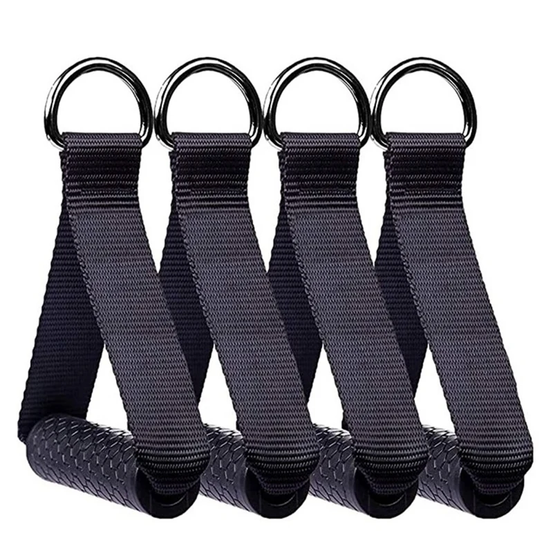 

4PCS Handle Pull Rope Handle Exercise Strength Band Replacement Fitness Equipment For Yoga Exercise Gym