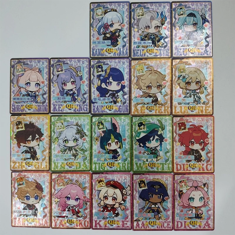 

Коллекционные карточки «Аниме-история богинь»: Райдэн Сёгун, Яэ Мико, Нахида, Кэцин. Подарки на Рождество и день рождения, детские игрушки.