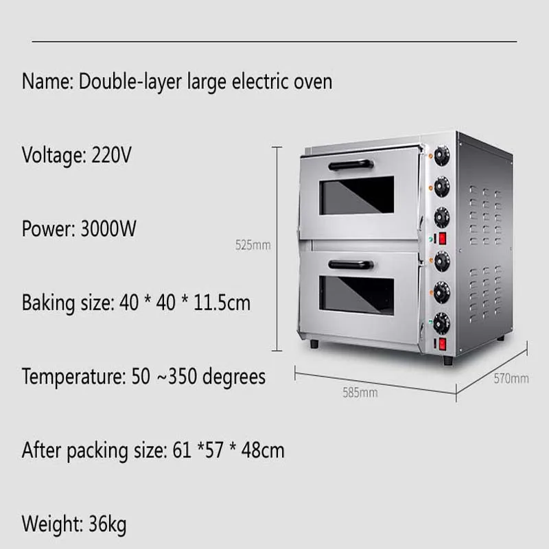 Энергоэффективная электрическая печь для пиццы с низким энергопотреблением, экологически чистая
