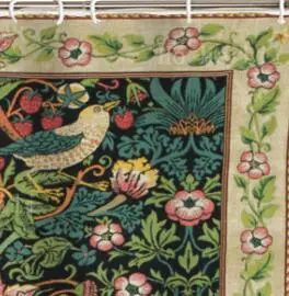 William Morris Tree Of Life Leaves And Branches Strawberry Thief Traditional Birds Compton Flowers Shower Curtains By Ho Me Lili