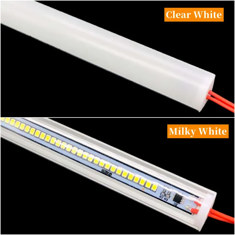 V-Angle LED Light Tube 50CM 220V High Brightness Linear Strip Lights Aluminum Profile Kitchen Cabinet Wall Corner Home Decor