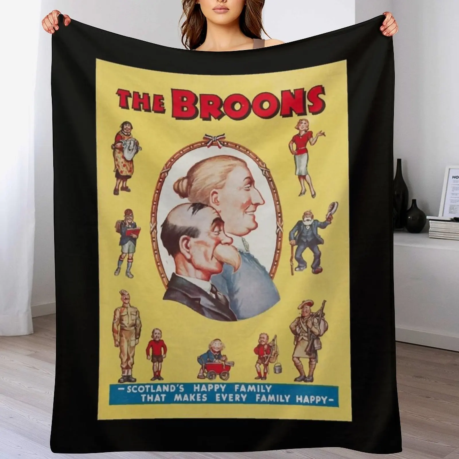 

My Favorite People The Broons 1942 Vintage Print. Idol Gifts Fot You Throw Blanket Soft Cozy Blanket for Pet Kids Adults