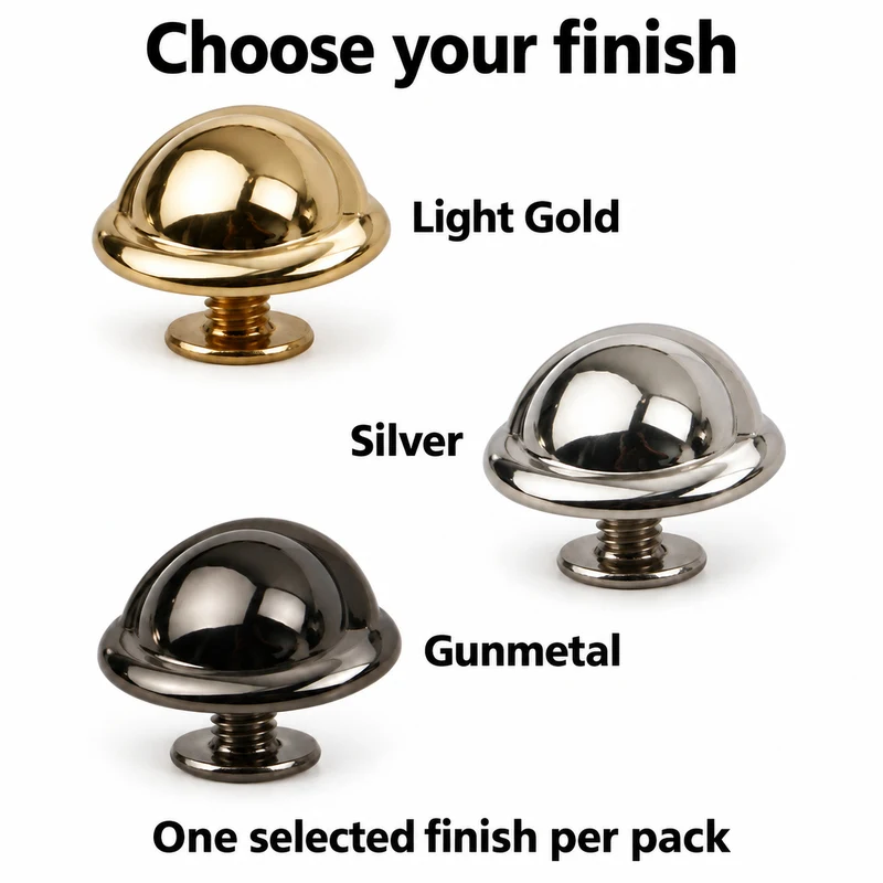 Hat Shaped Screw Rivets for Leather Bags, Belts and DIY Craft Repair, Decorative Screw Fastener Hardware