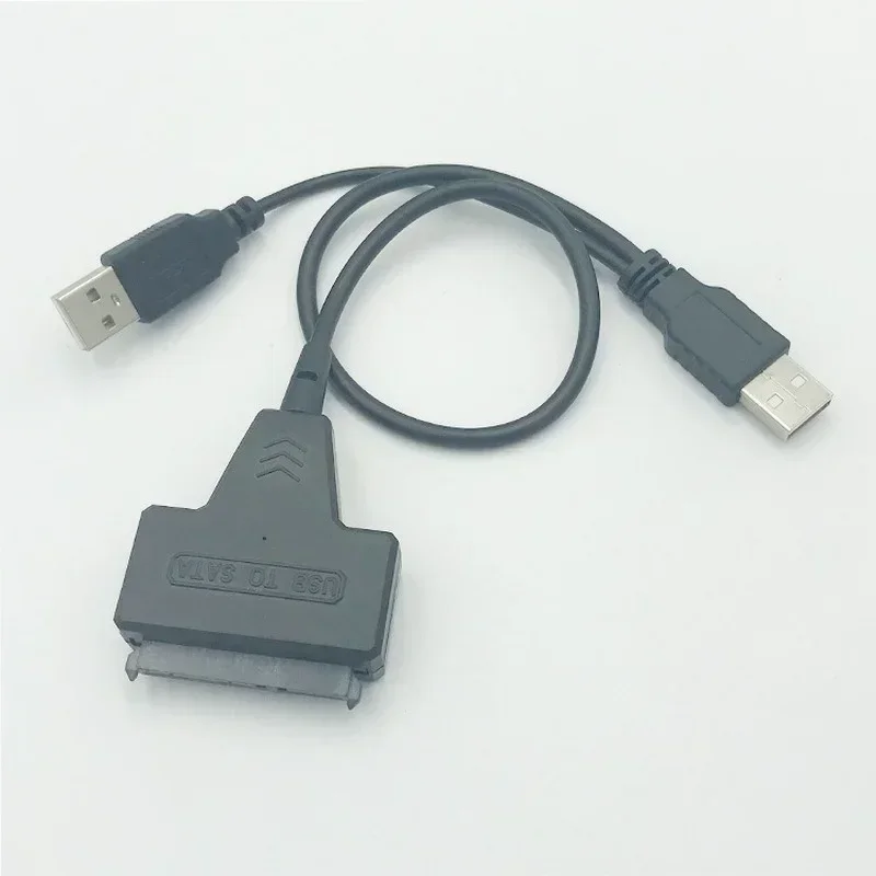 2.5 Inch and 3.5 Inch Portable USB2.0 To SATA Adapter Cable for HDD/SSD Laptop Hard Drive (7+15)