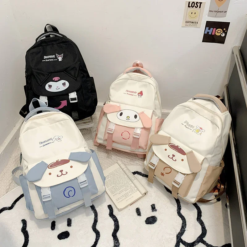 Sanrio Kulomis neue süße Mädchen Wind Jade Zimt Hund ist einfach und niedlich Rucksack mit großer Kapazität.