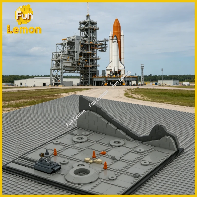 

DIY Moon Landing Base MOC Bricks, Sci-fi Lunar Outpost Model, Exquisite Structure, Perfect for Space Theme Collection