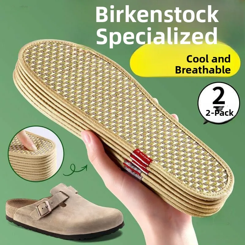 Birkfoot Women's Shoe Insoles Wide Head Design Breathable Summer Coolness Sweat Absorption Odor Control Sandals Shoe Accessories
