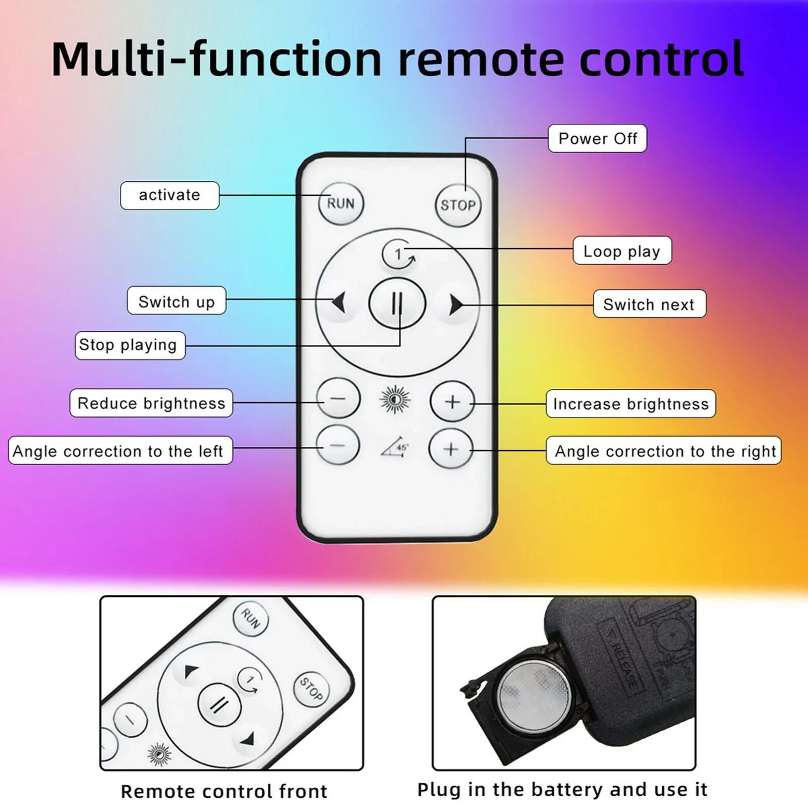 Proyector de holograma con ventilador 3D de ojo desnudo PD42, alto brillo, montado en la pared, Wifi, señal Led, reproductor de lámpara holográfica, pantalla publicitaria